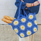 Borsa crochet Daisy indaco