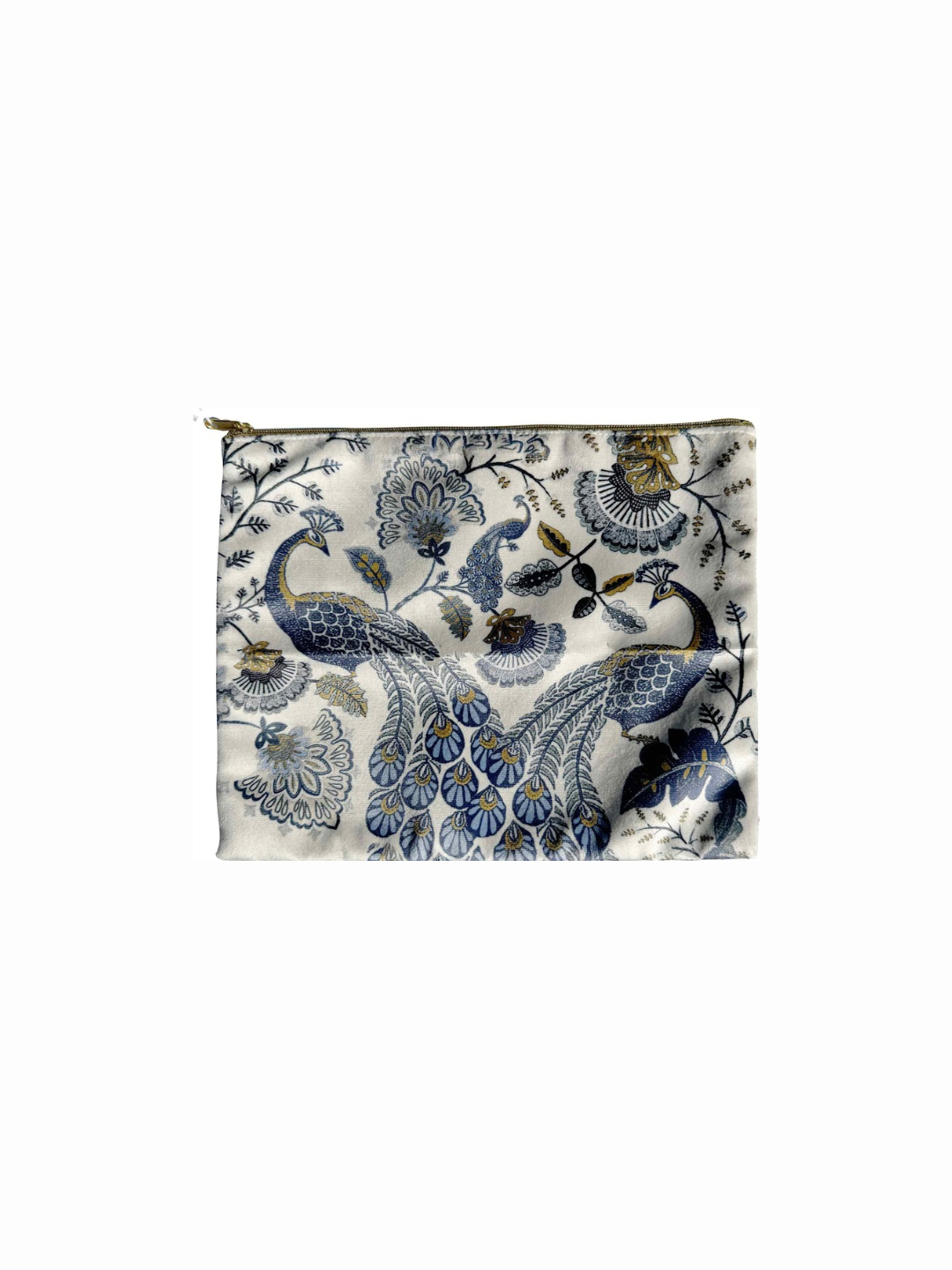 Pochette velluto Pavone