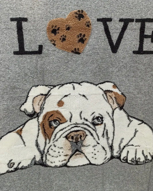 Plaid in lana Bulldog 130 x 150 cm