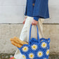 Borsa crochet Daisy indaco