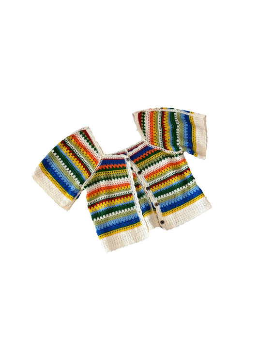 Cardigan crochet multicolor