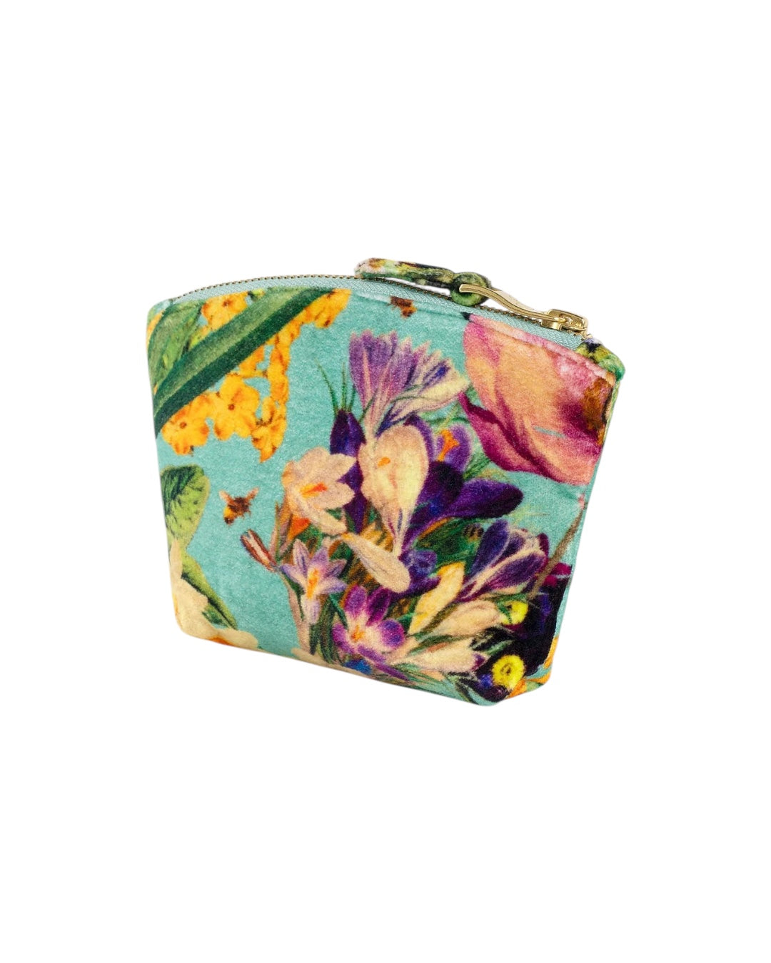 Pochette velluto fiori