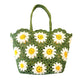 Borsa crochet Daisy verde