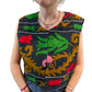 Gilet in cotone con ricami