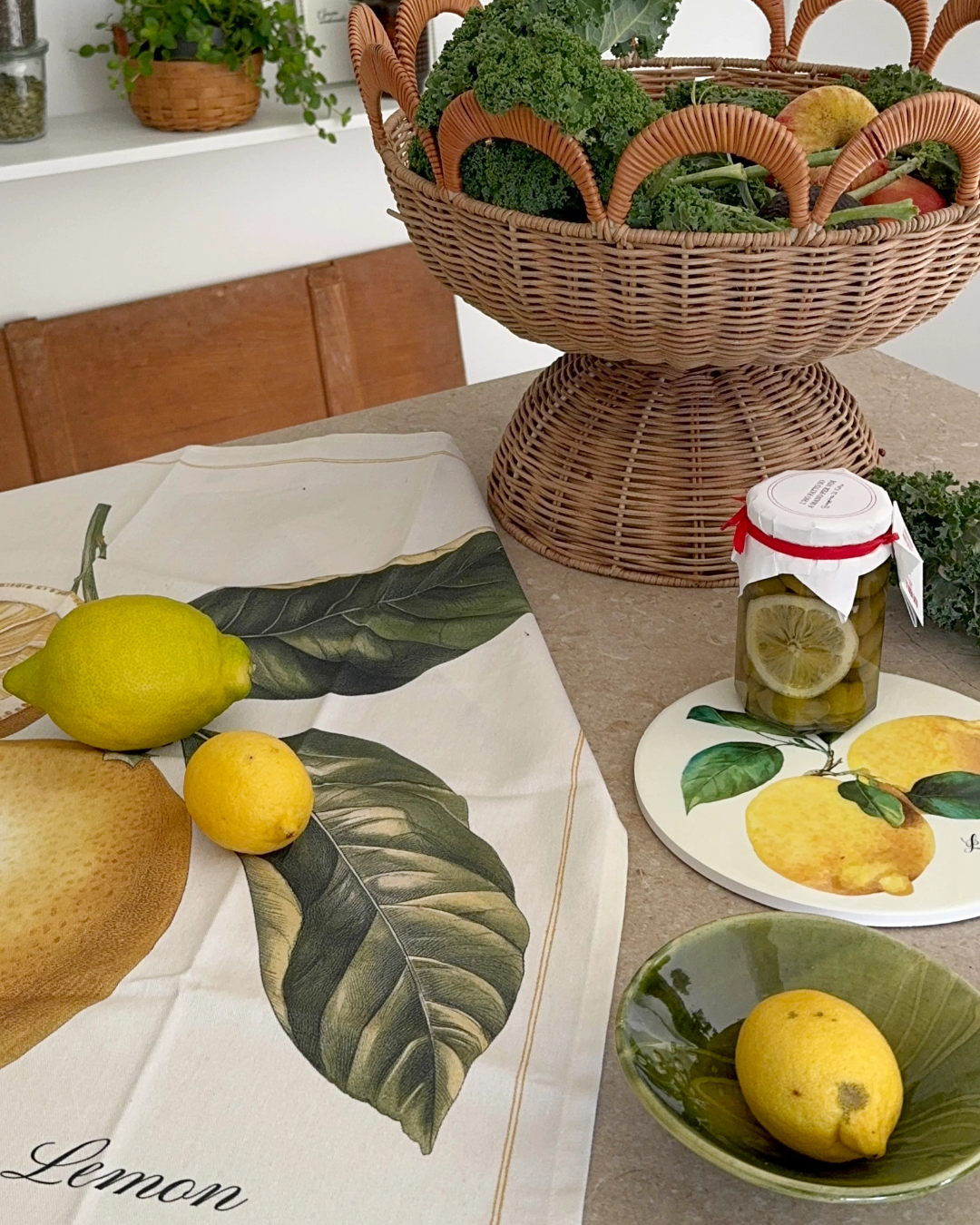 Canovaccio in cotone Limone