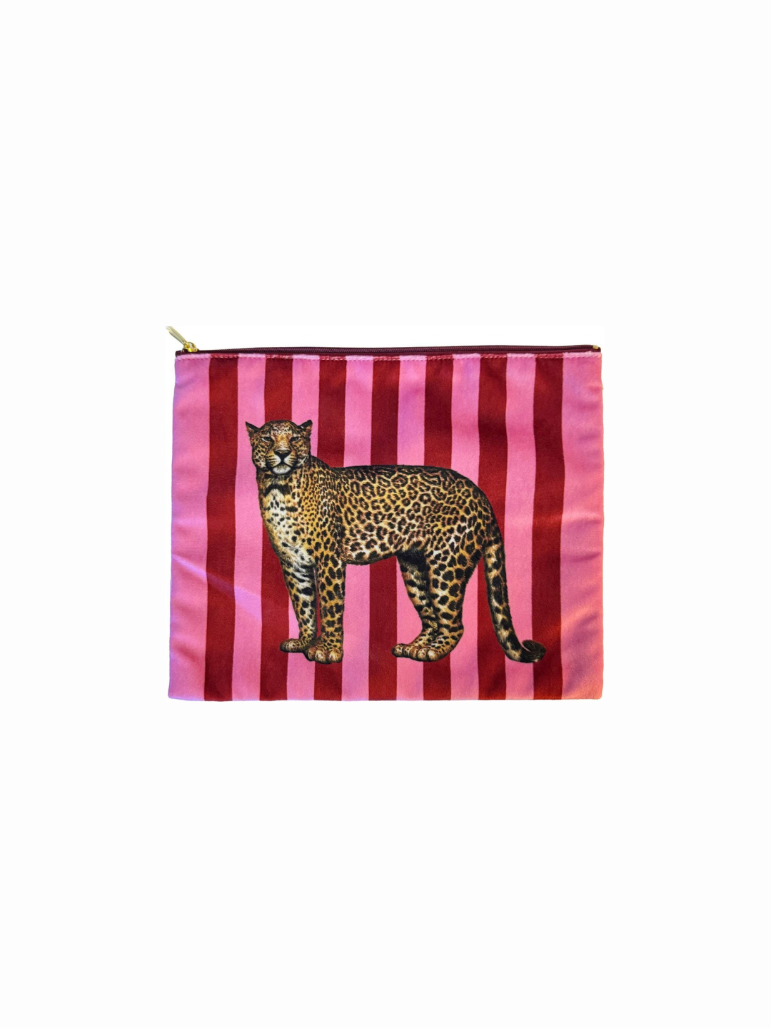 Pochette velluto leopardo