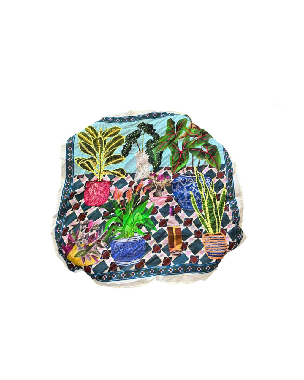 Bandana Foularino 100% cotone con dettagli ricamati