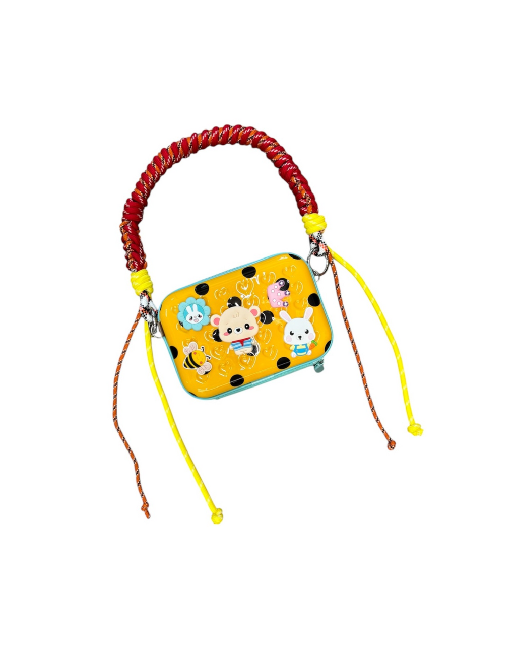 Borsetta trolley con manico in corda