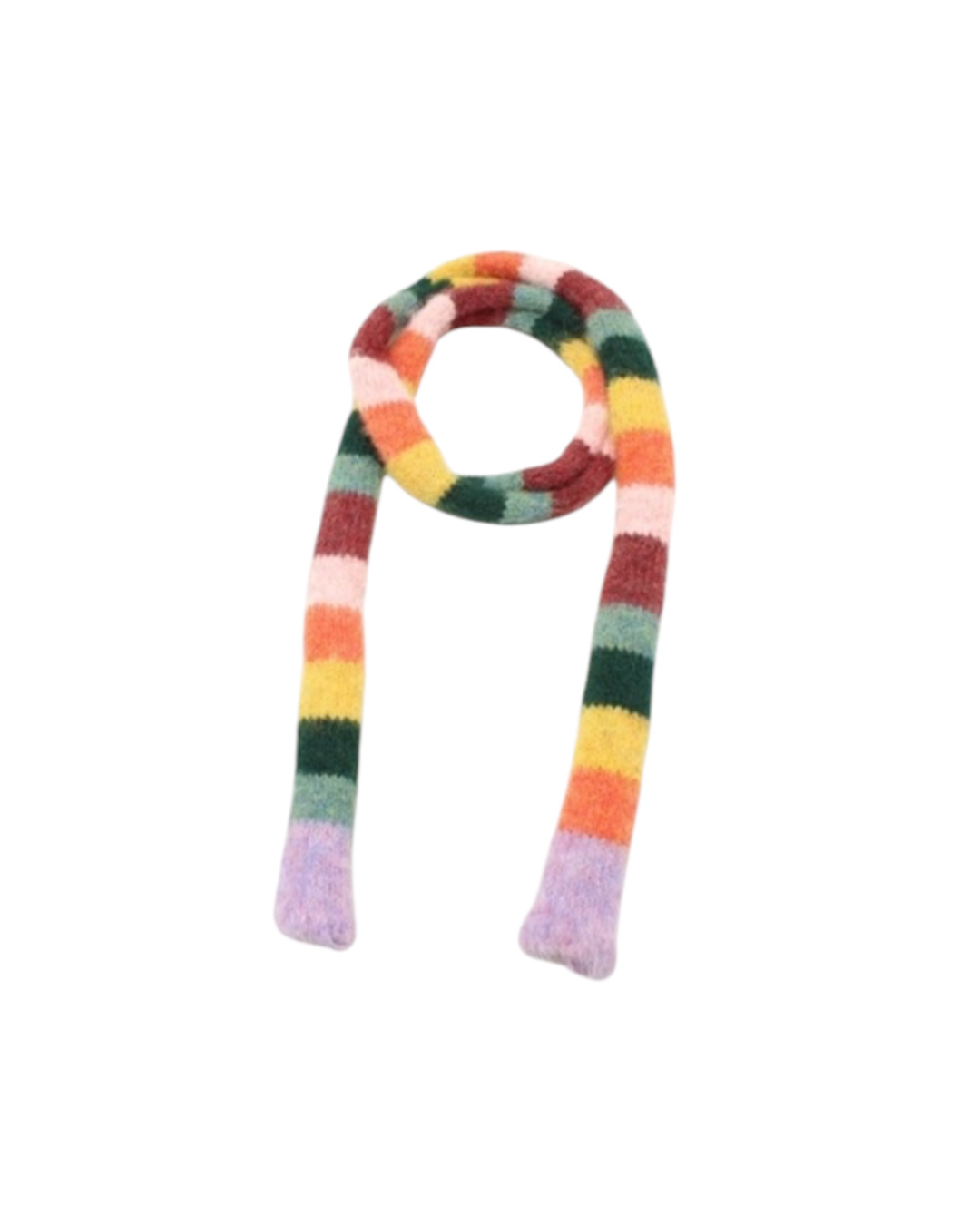 Sciarpina multicolor a righe