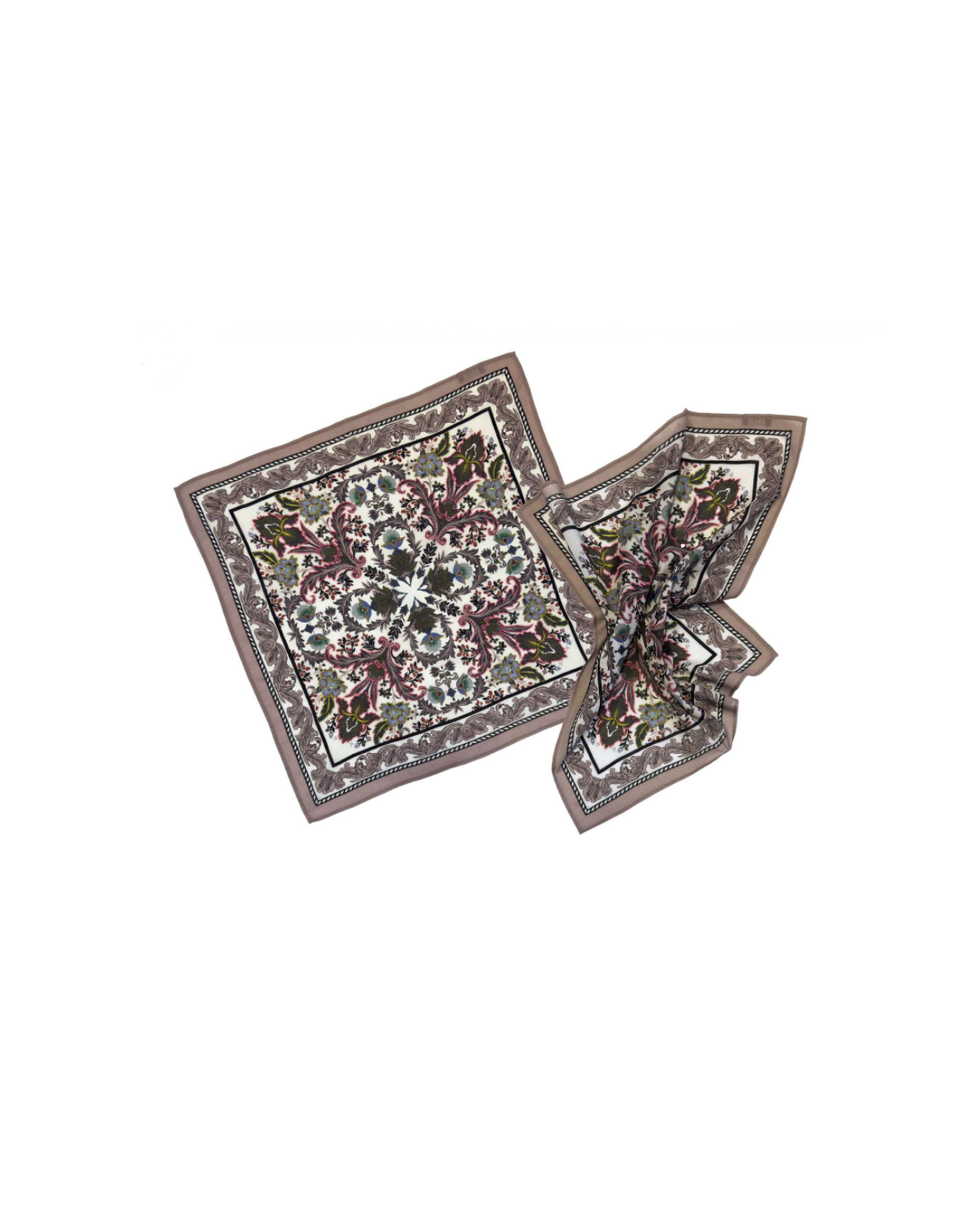 Bandana Foularino 100% cotone con dettagli ricamati