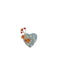 Spilla cuore in fiore
