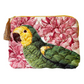 Pochette velluto trapuntata pappagallo