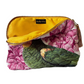 Pochette velluto trapuntata pappagallo