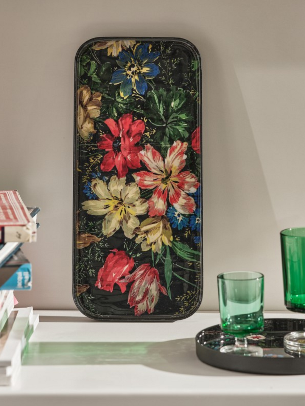 Vassoio artigianale Flower power - Large